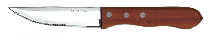 Pointed Tip Blade Steak Table Knife with Wooden Handle